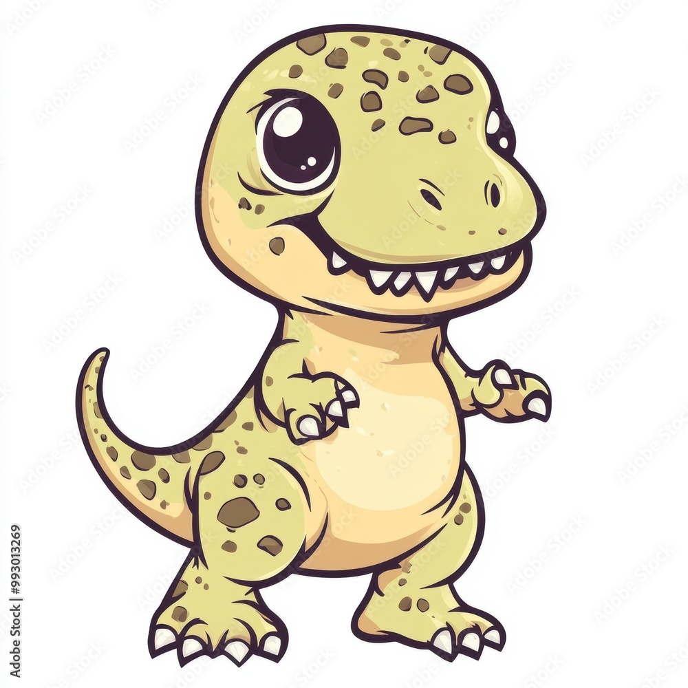 Cute Dinosaur Cartoon. Cute Dinosaur Cartoon.