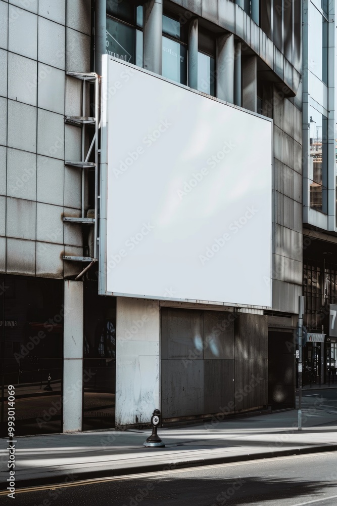 Weathered Outdoor Billboard Blank Advertising Space Urban Street Graffiti Weathered Outdoor Billboard Blank Advertising Space Urban Street Graffiti