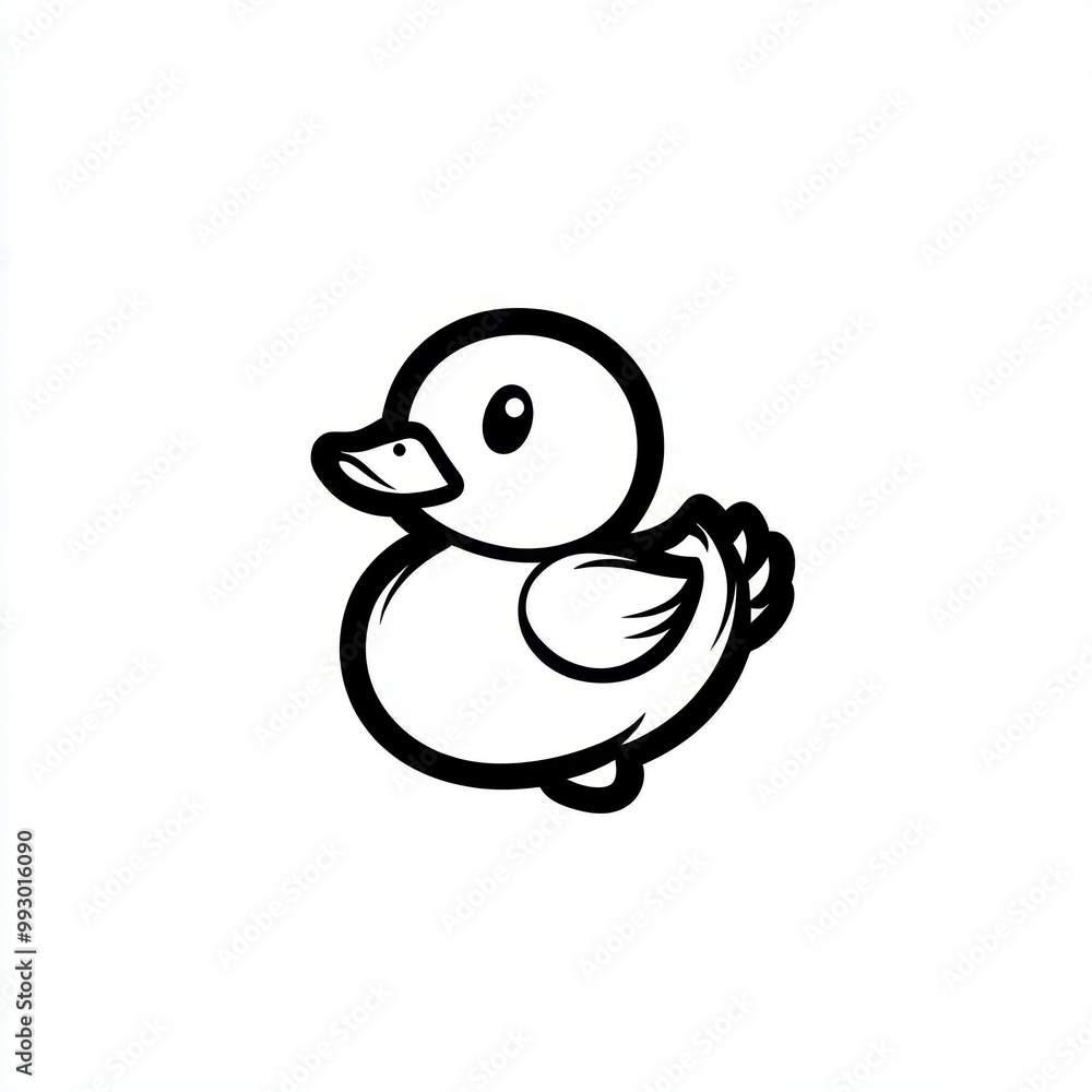 Cute Duckling Outline. Cute Duckling Outline.