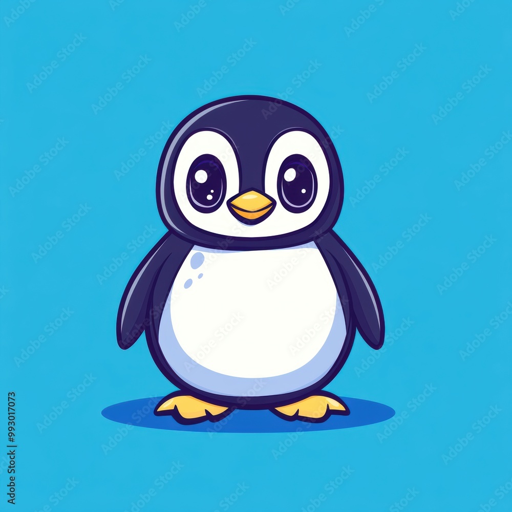 Obraz premium Cute Cartoon Penguin.