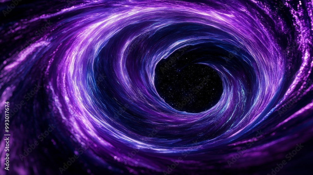 Mesmerizing cosmic vortex with swirling purple and blue energy patterns Mesmerizing cosmic vortex with swirling purple and blue energy patterns