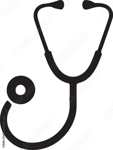 stethoscope isolated on white