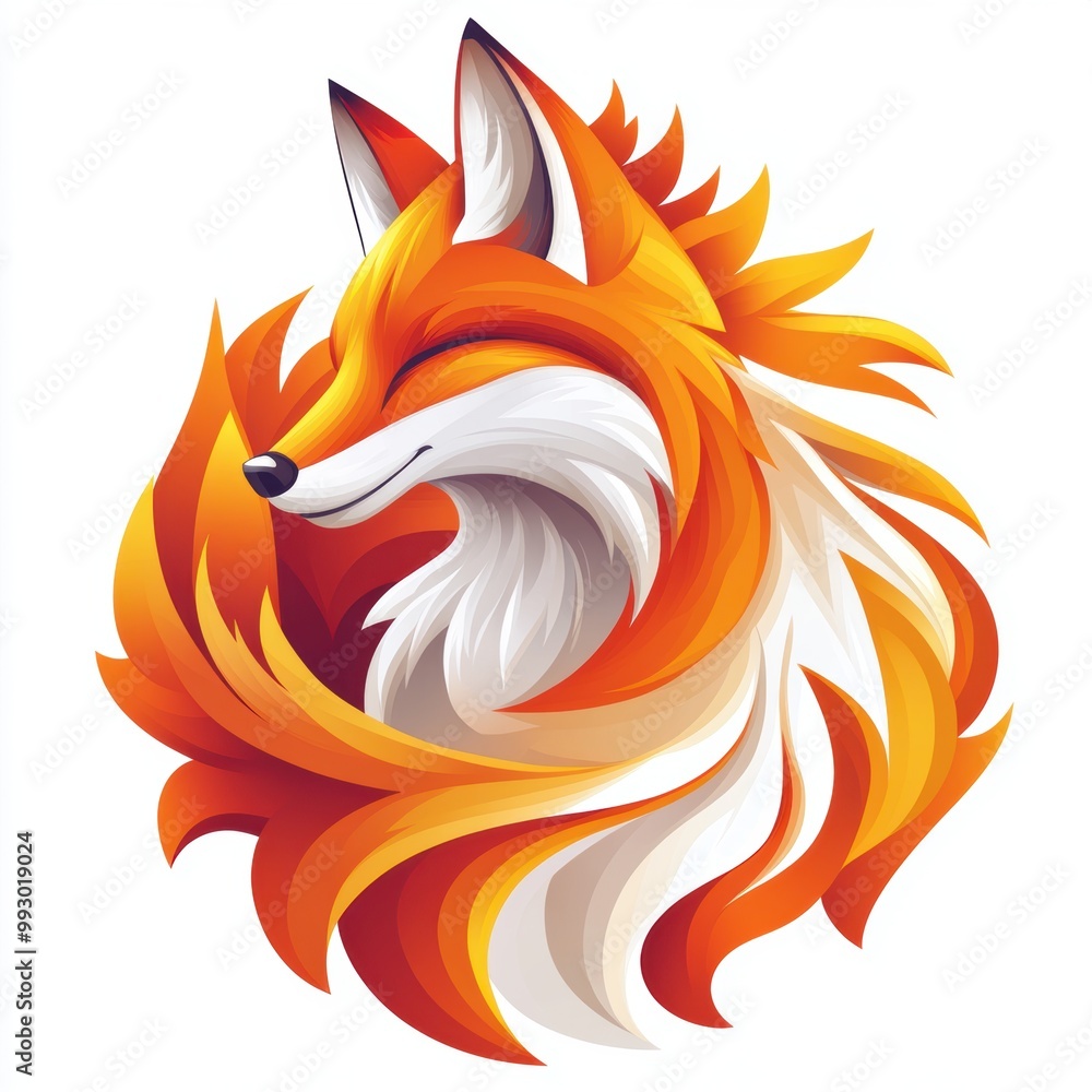 Fototapeta premium Fox Illustration.