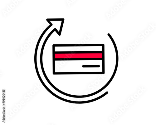 Illustration of a pay later option allowing delayed payment for a purchase