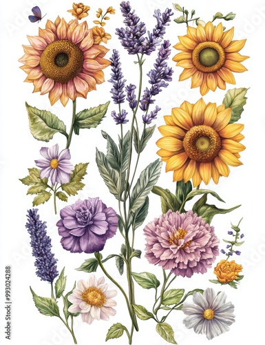 Summer Floral Bouquet.