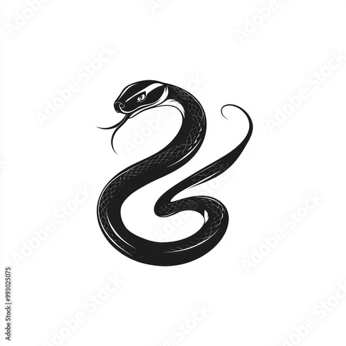 Wallpaper Mural Snake Silhouette. Torontodigital.ca