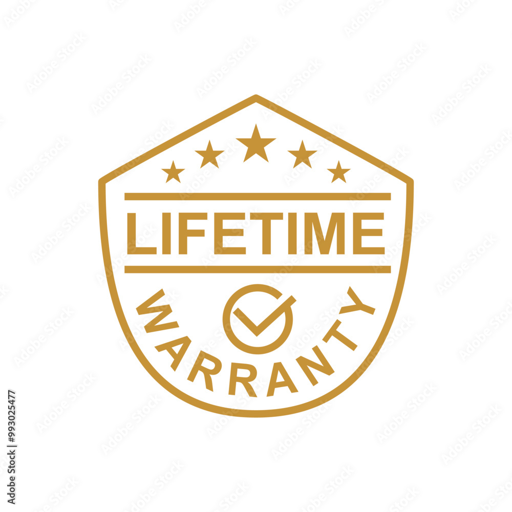 lifetime warranty sticker. guarantee sign and symbol. lifetime warranty sticker. guarantee sign and symbol.
