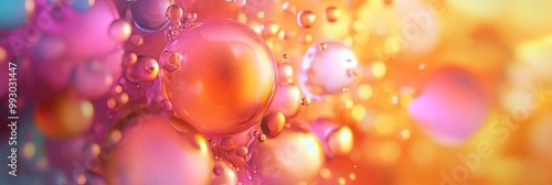 Wallpaper Mural Lava lamp texture with blobs of liquid slowly moving and merging into one another in soft, glowing colors Torontodigital.ca