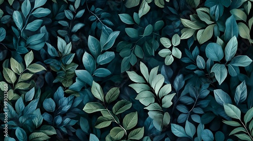 Wallpaper Mural Vibrant Green Foliage Closeup with Textured Leaves in Natural Light and Detailed Vein-generative ai Torontodigital.ca
