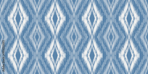 Ethnic ikat seamless pattern.beautiful pattern. folk embroidery,bohemian style,aztec geometric art print.ethnic ikat abstract art.Seamless fabric. Ikat design for fabric, carpet, wallpaper, clothing.