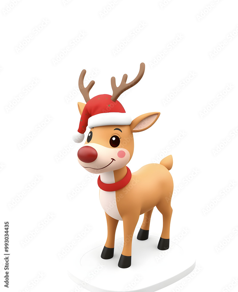 Adorable Christmas deer holiday hero 3D icon in minimalist style, cute design, solid background, red and white gradient, high quality, detailed and expressive model. Adorable Christmas deer holiday hero 3D icon in minimalist style, cute design, solid background, red and white gradient, high quality, detailed and expressive model.