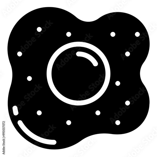 omelet glyph vector icon
