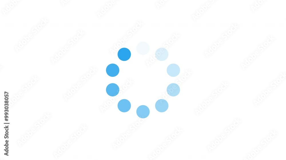 Loop animation - loading circle icon on white background. 4K video. Loop animation - loading circle icon on white background. 4K video.