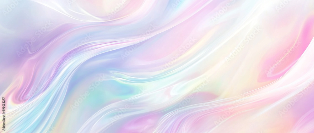 dreamy holographic background featuring pastel rainbow colors, creating serene and ethereal atmosphere. flowing patterns evoke sense of tranquility and beauty dreamy holographic background featuring pastel rainbow colors, creating serene and ethereal atmosphere. flowing patterns evoke sense of tranquility and beauty