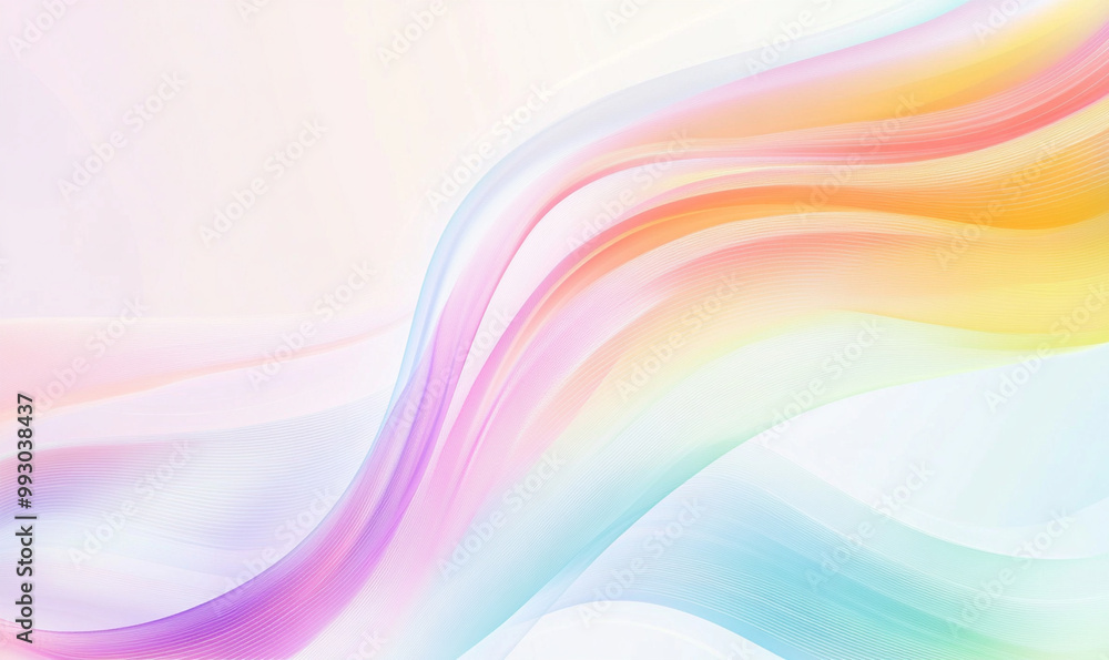colorful gradient flows seamlessly across simple white background, creating sense of calm and creativity. soft waves evoke feelings of tranquility and inspiration colorful gradient flows seamlessly across simple white background, creating sense of calm and creativity. soft waves evoke feelings of tranquility and inspiration