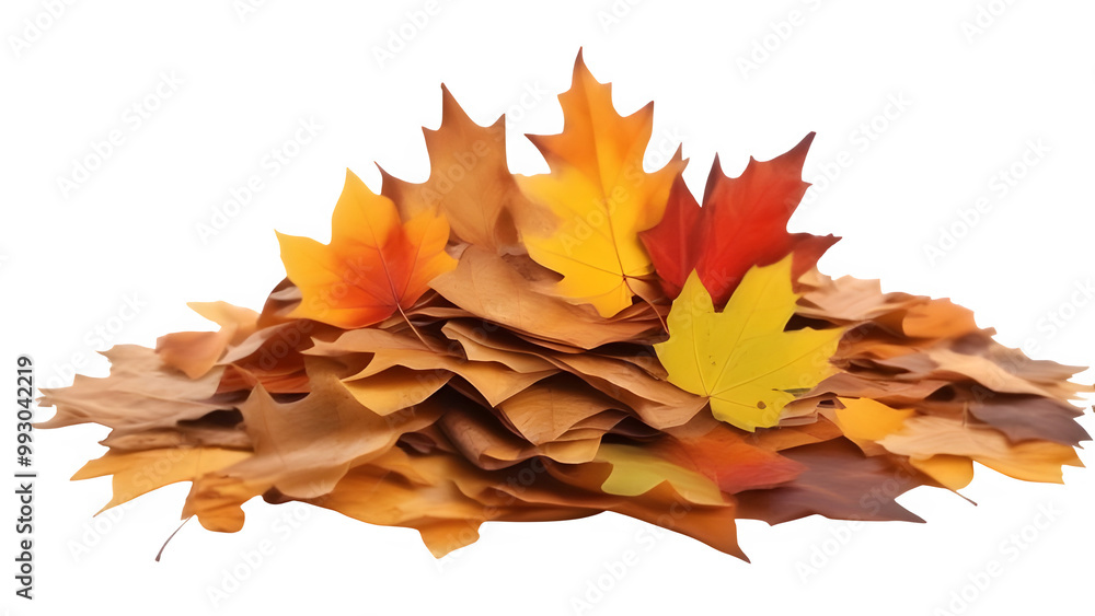 Pile of autumn leaves Pile of autumn leaves