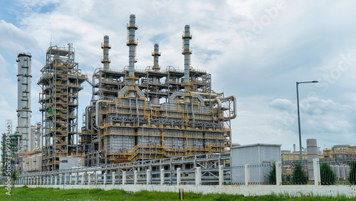 PHU MY, BA RIA - VUNG TAU, VIETNAM - SEP 07, 2024: A modern chemical plant in Phu My Industrial Park