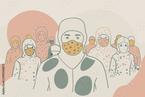 Group of People Wearing Masks During Pandemic
