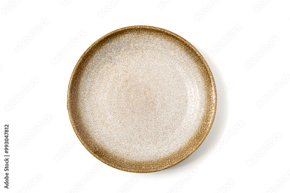 empty ceramic plate isolated on white background empty ceramic plate isolated on white background