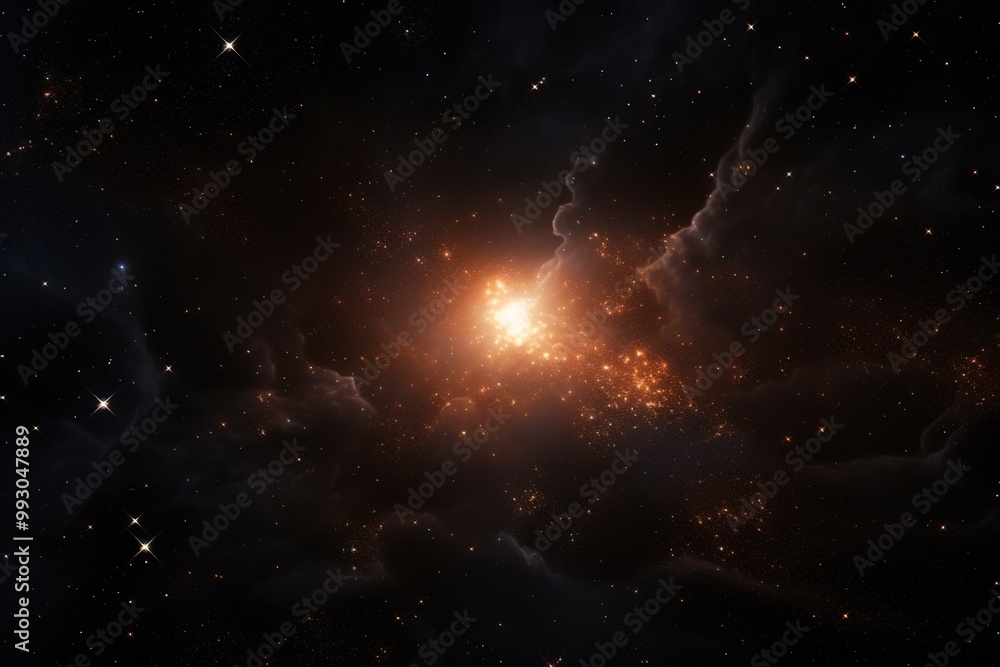 Obraz premium nebula with space