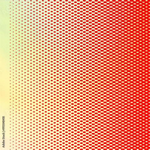 Red dots gradient pattern square design background. Usable for social media, story, poster, banner, backdrop, advertisement, business, graphic design, template and web online Ads