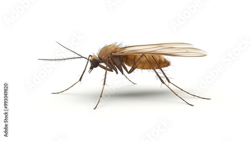 mosquito isolated on white background 