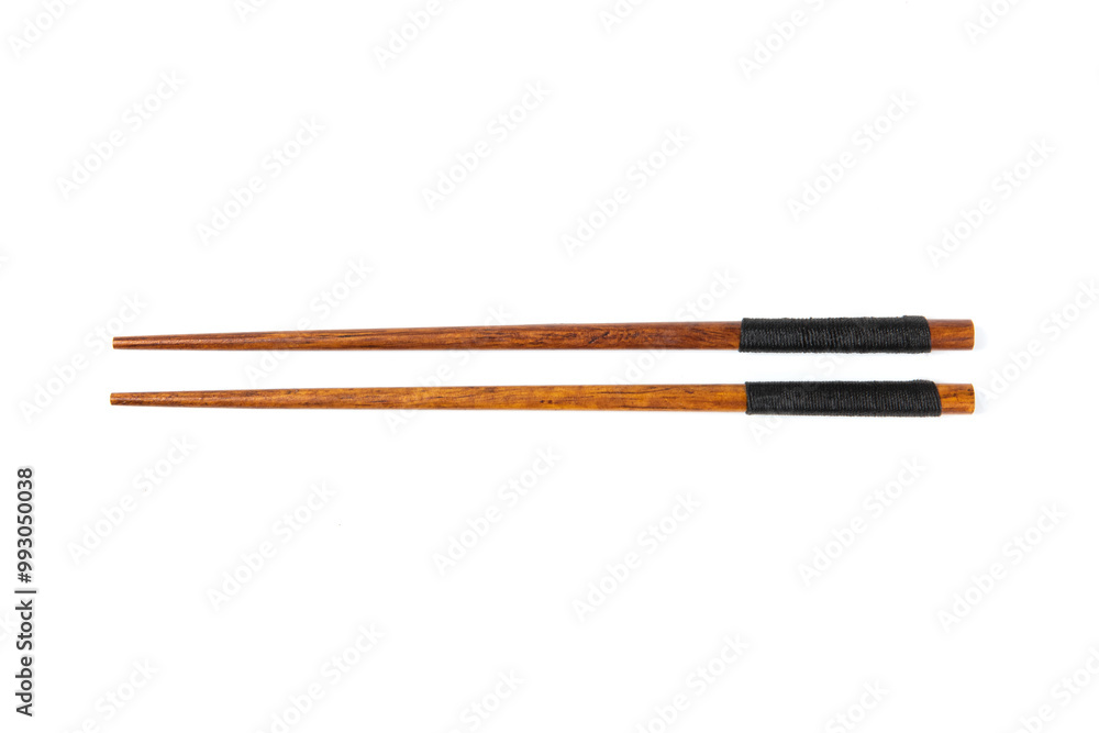 wooden chopsticks isolated on white background. wooden chopsticks isolated on white background.