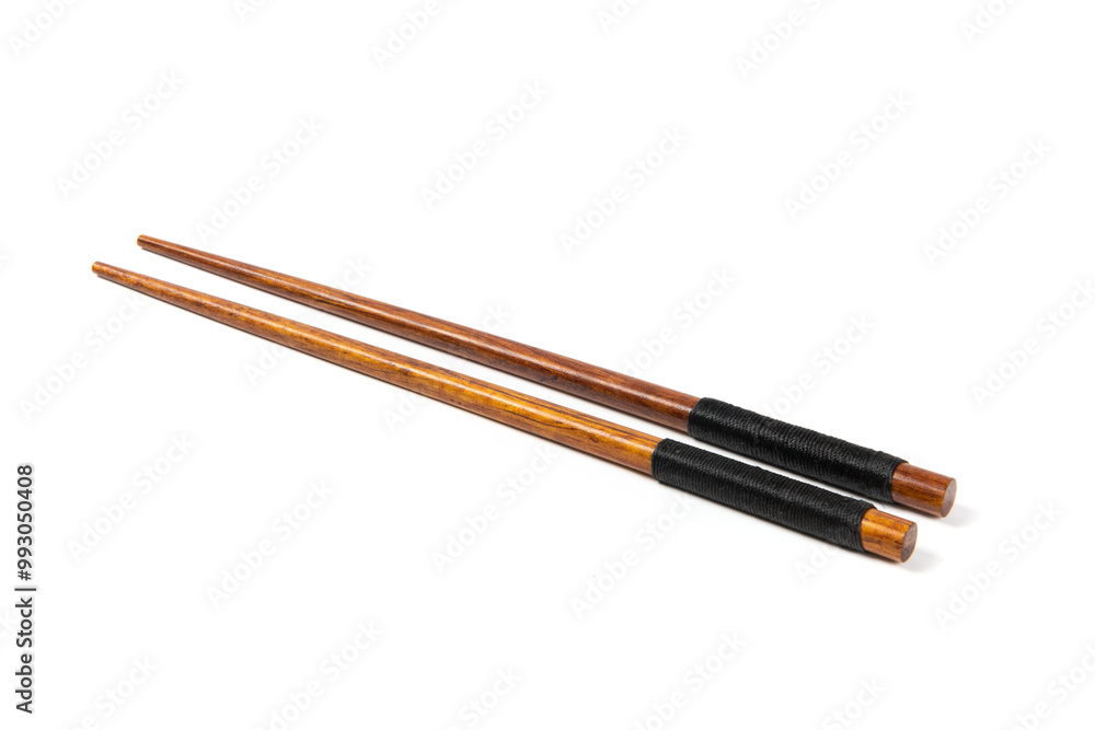 wooden chopsticks isolated on white background. wooden chopsticks isolated on white background.