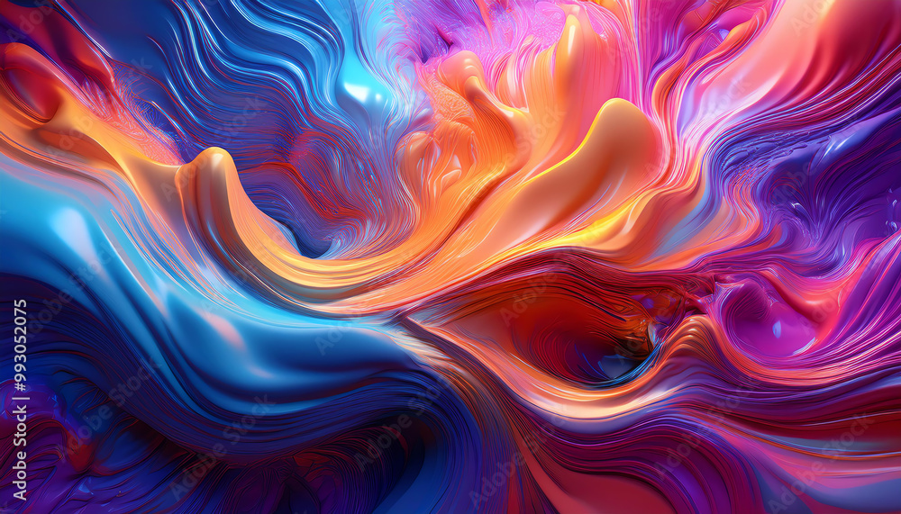 A vibrant abstract swirl of colors blending harmoniously. A vibrant abstract swirl of colors blending harmoniously.
