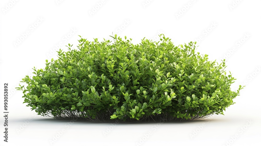 green bush isolated on white background green bush isolated on white background