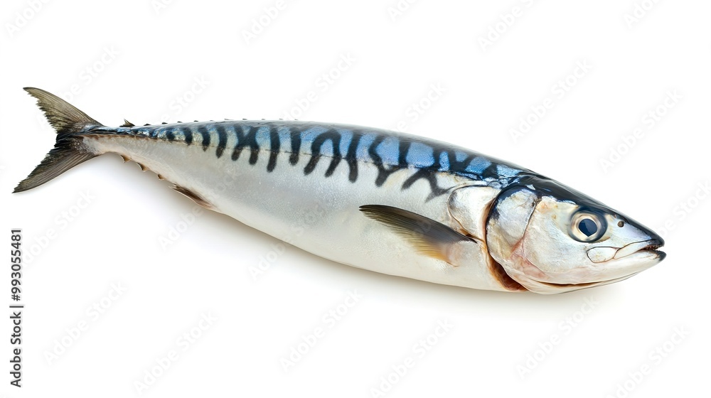 Fresh mackerel isolated on a white background Fresh mackerel isolated on a white background