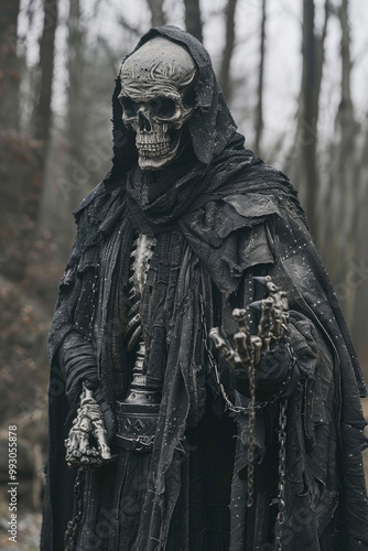 An ominous portrayal of Koschei the Deathless from Russian folklore