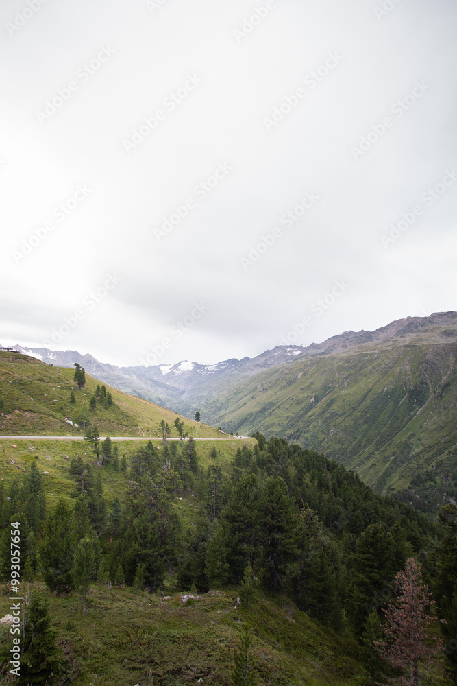 Fototapeta premium Timmelsjoch Passstraße