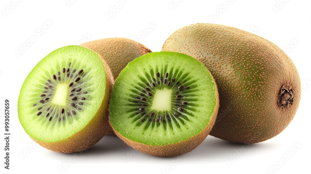 composite kiwi fruit isolated white background composite kiwi fruit isolated white background