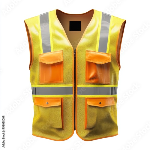 An outdoor and construction safety vest designed to enhance visibility and protection.