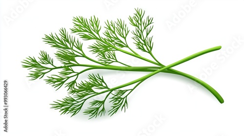  A green leafy plant on a white background with clippings on its side