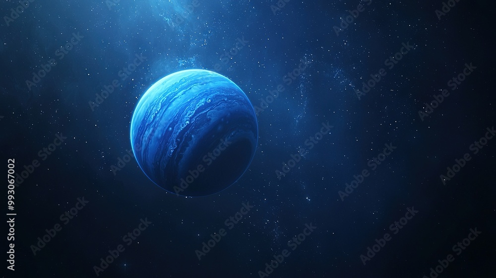An artist's depiction of a midnight-blue Earth surrounded by starry cosmos An artist's depiction of a midnight-blue Earth surrounded by starry cosmos