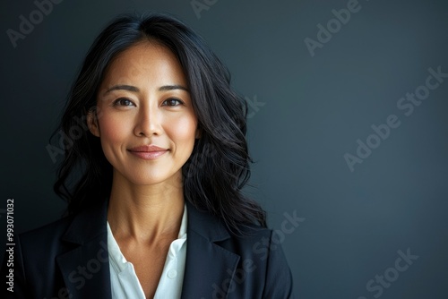 Portrait of a Confident Woman in a Black Blazer and White Shirt