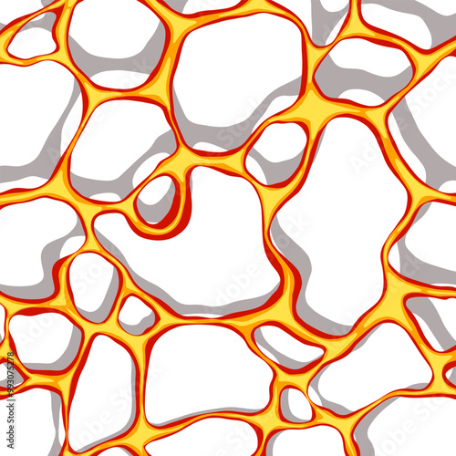3D Style lava flow pattern illustration, vector source design