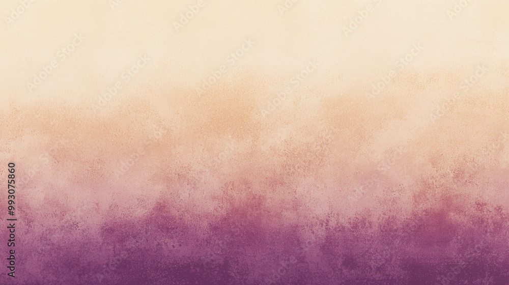 Fototapeta premium Abstract painted background featuring a watercolor wash fading from purple and pink to yellow and white. This textured background is perfect for a wide variety of design projects