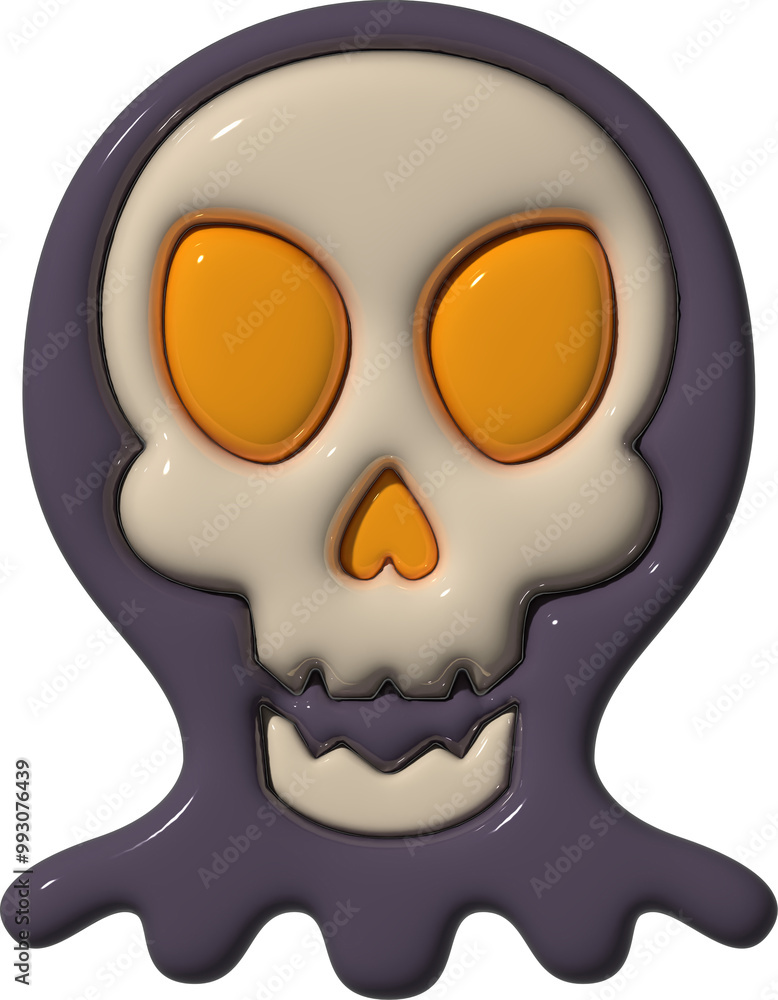 Fototapeta premium 3D Set Halloween Element