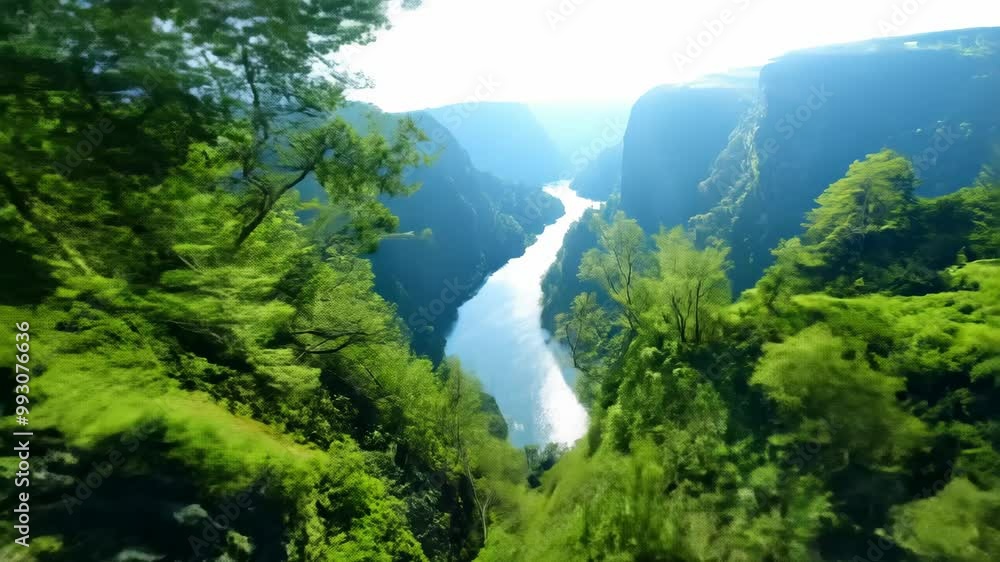 FPV shot over a jungle cliffside with lush trees hanging precariously over the edge and deep valley below
. FPV shot over a jungle cliffside with lush trees hanging precariously over the edge and deep valley below
.