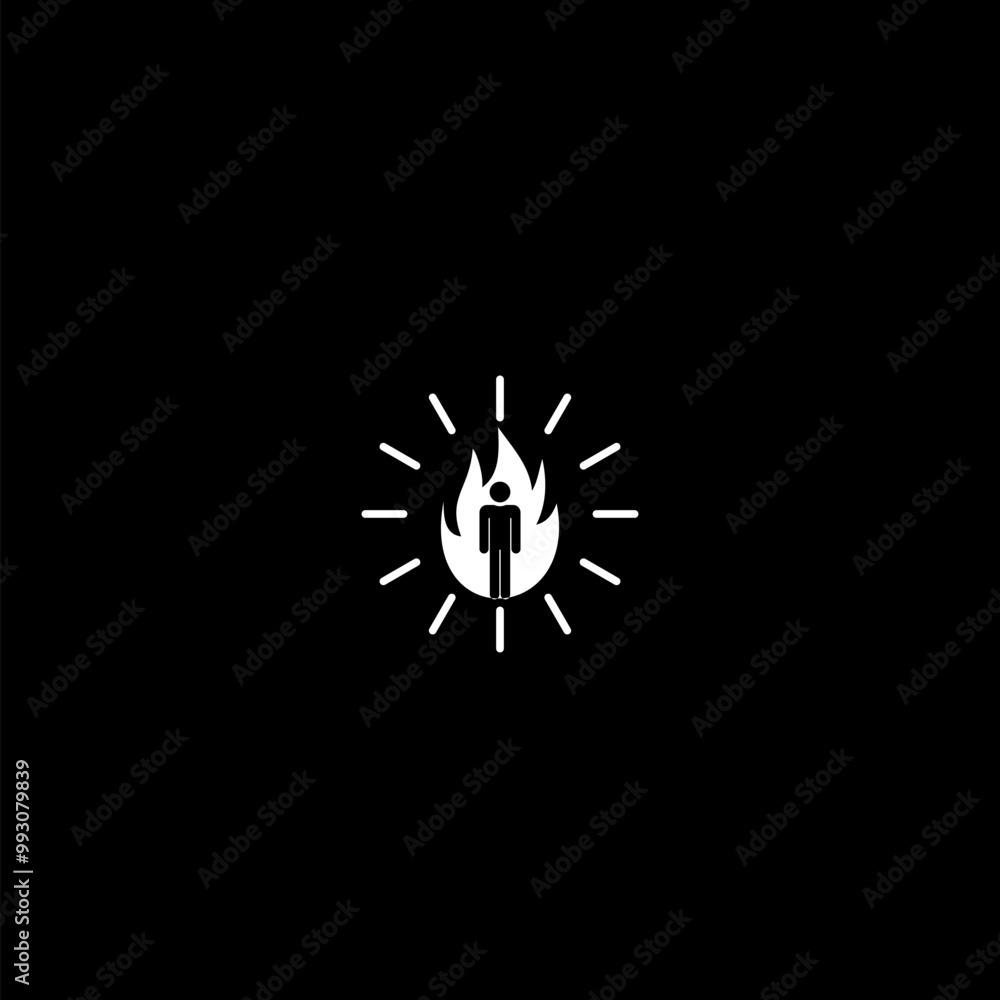 Adrenaline icon isolated on dark background Adrenaline icon isolated on dark background