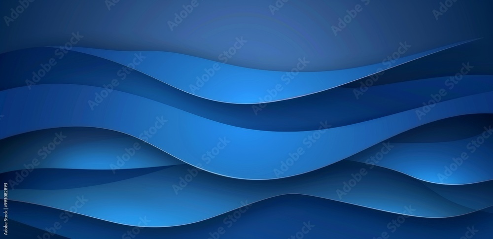 Fototapeta premium Abstract Blue Wave Background