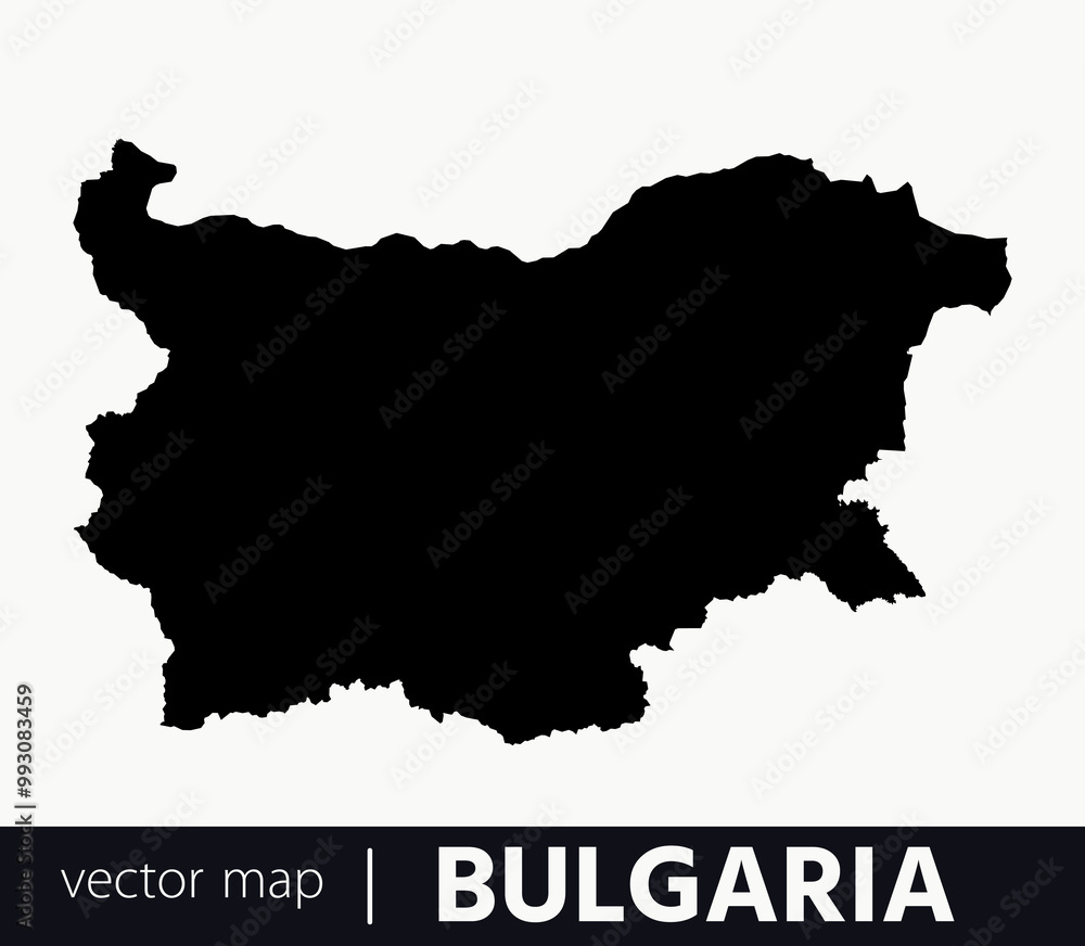 Obraz premium High Detailed Vector Map - Bulgaria
