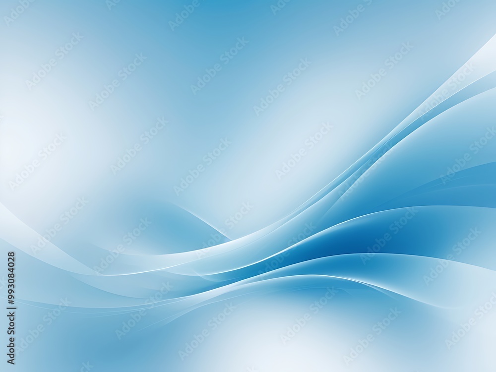 Fototapeta premium Abstract Modern blue wave Background, Wallpaper, Photo for post banner. Ai Gegerated