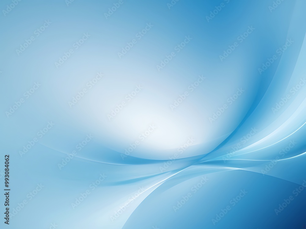 Abstract Modern blue wave Background, Wallpaper, Photo for post banner. Ai Gegerated