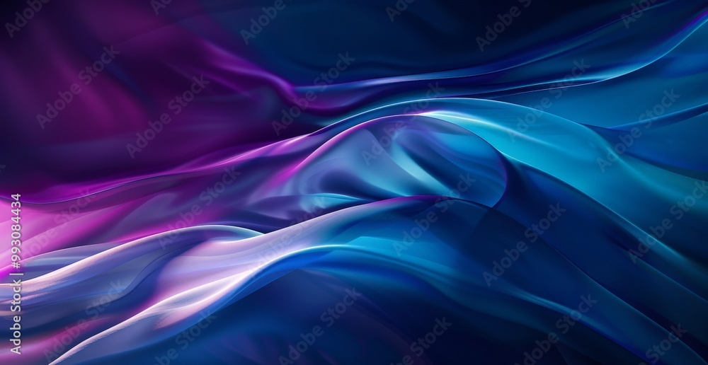 Fototapeta premium Abstract Blue and Purple Waves