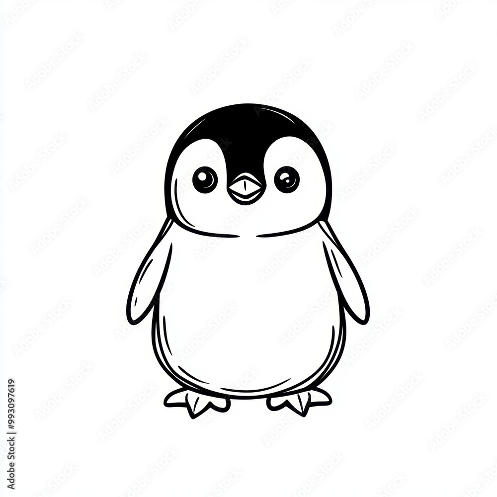 Cute Penguin Illustration. Cute Penguin Illustration.