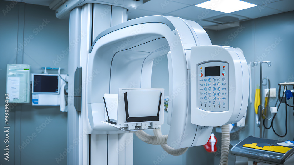 Digital X-Ray Machine in Radiology Room Digital X-Ray Machine in Radiology Room